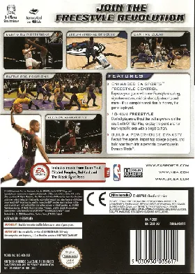 NBA Live 2004 box cover back